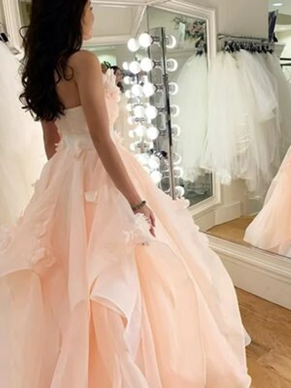 Pink Tulle Lace Floral Long Prom Dresses, Pink Tulle Lace Floral Long Formal Evening Dresses Pink Tulle Lace Floral Long Prom Dresses, Pink Tulle Lace Floral Long Formal Evening Dresses