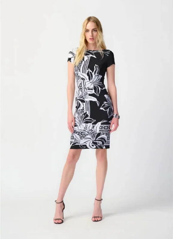 Joseph Ribkoff Floral Print Sheath Dress