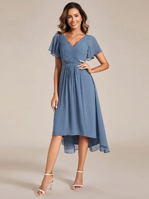 V-Neck A-Line Dress