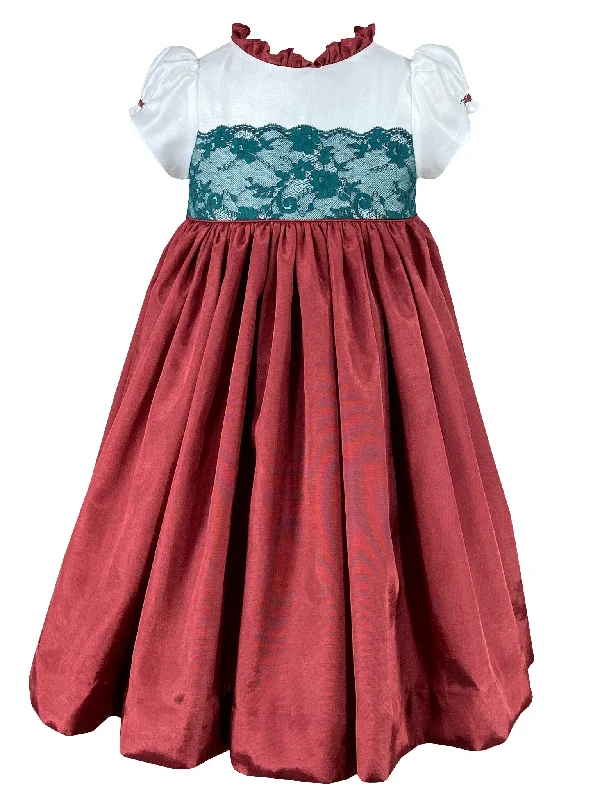 Lace and Taffeta Christmas Dress