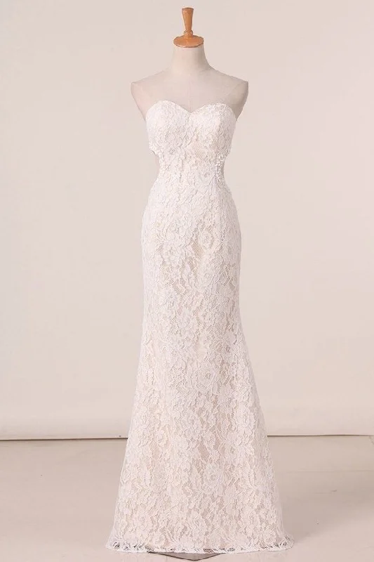 2024 Sexy Open Back Prom Dresses Sweetheart Lace PA4J2L6E