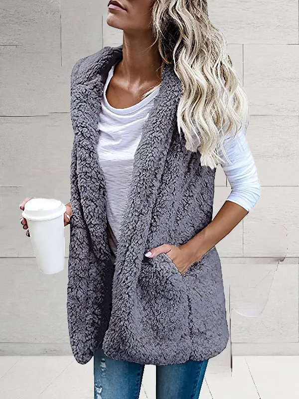 Women's Hooded Sherpa Vest