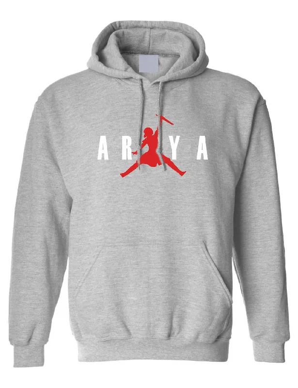 Adult Hoodie Air Arya Trendy Graphic Stark Top Popular Sweatshirt Hoodie with High Neck Warm Protective Adult Hoodie Air Arya Trendy Graphic Stark Top Popular Sweatshirt Hoodie with High Neck Warm Protective