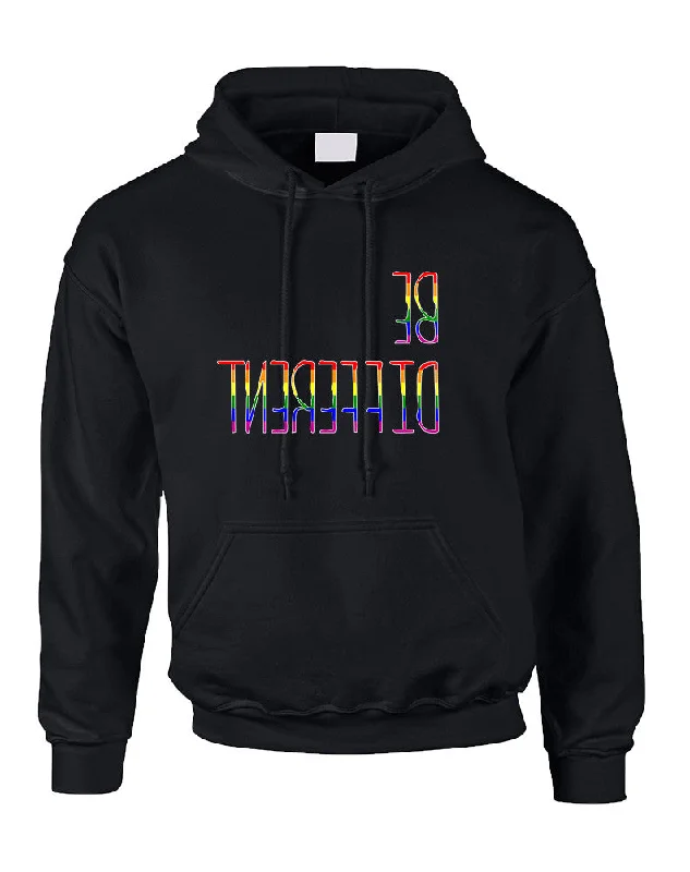 Adult Hoodie Be Different Gay Lesbian Rainbow Pride Sweatshirt Hoodie with Hem Lace Feminine Delicate Adult Hoodie Be Different Gay Lesbian Rainbow Pride Sweatshirt Hoodie with Hem Lace Feminine Delicate