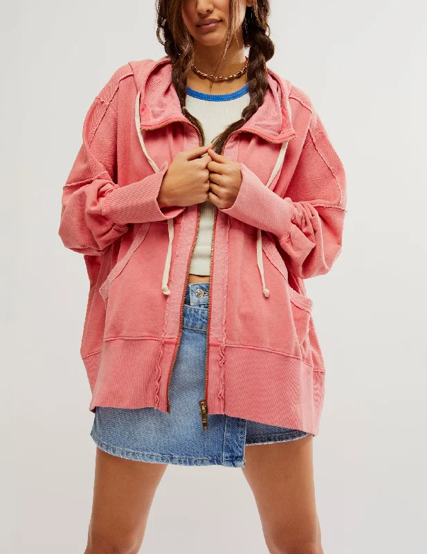 Camden Hoodie Hoodie with Belted Waist Structured Tailored