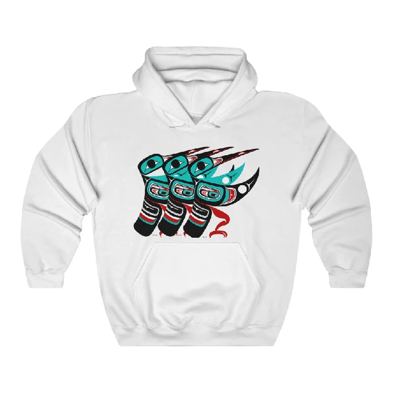 Hummingbird Unisex Heavy Blend Hooded Sweatshirt Hoodie with Lace Feminine Delicate