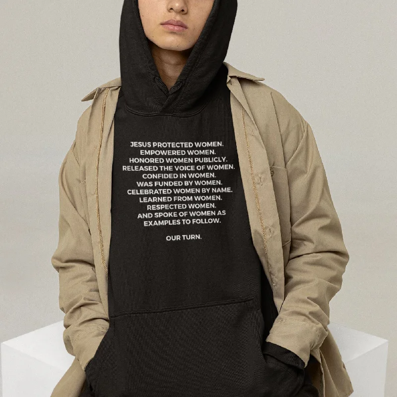 Jesus - Women | Unisex Hoodie Hoodie with Exposed Zipper Edgy Industrial