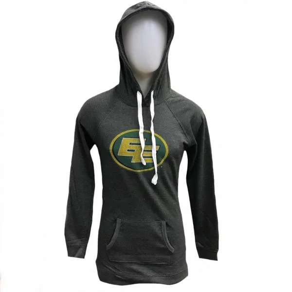 Edmonton Elks- Ladies Hooded Tunic Hoodie with Applique Textured Unique