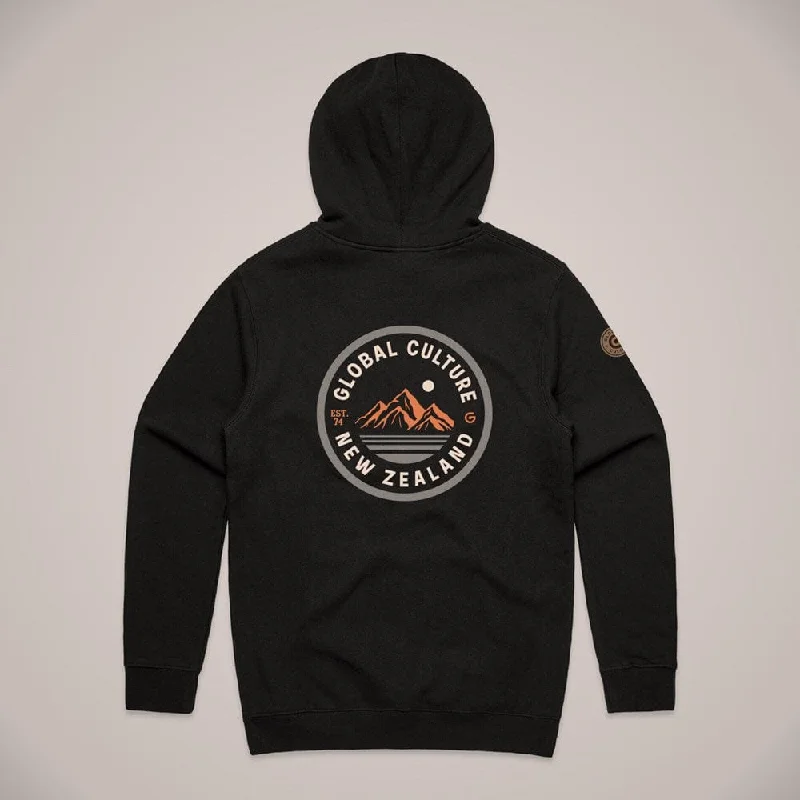 New Zealand Sunrise Unisex Hoodie Hoodie with Tie-Dye Psychedelic Retro