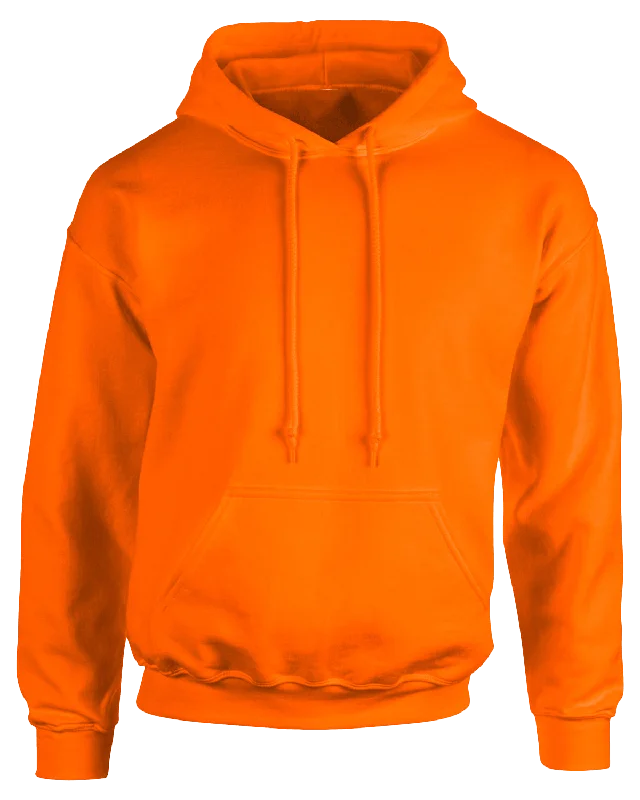 Orange Unisex Really Big Pullover Hoodies Cotton Hoodie Fleece Lining Warmth