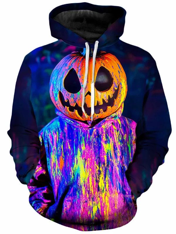 Pumpkin Drip Unisex Hoodie Hoodie with Cuffed Sleeves Snug Secure