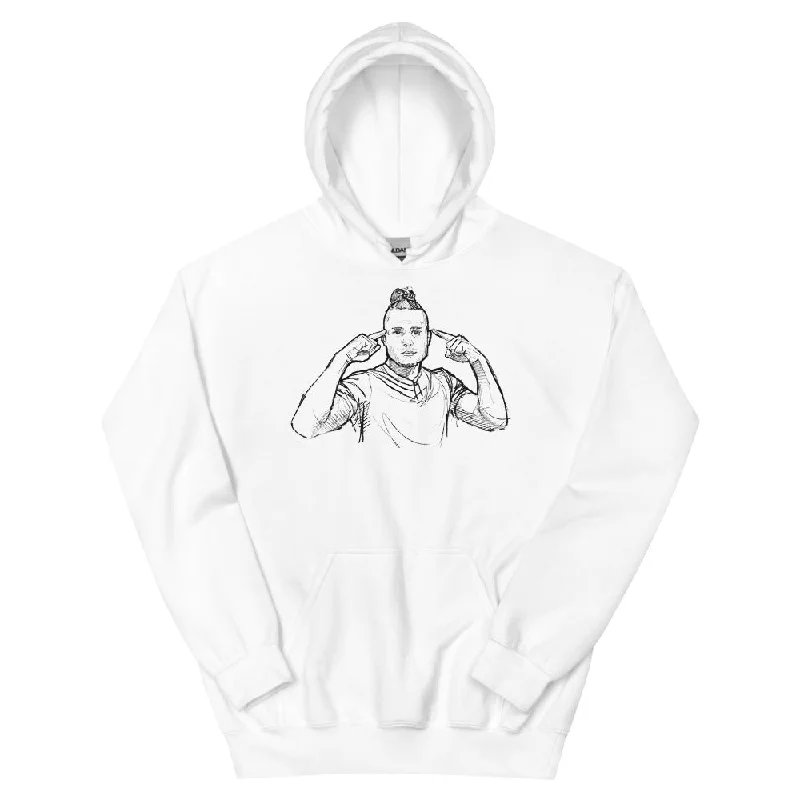 QUINCY INUH Unisex Hoodie Hoodie with Color Block Contrast Stylish