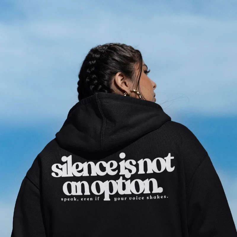 Silence Is Not An Option | Unisex Hoodie Hoodie with Earth Tones Natural Calm