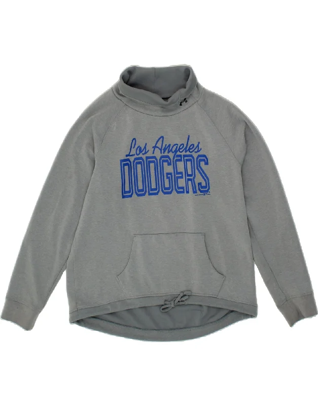 UNDER ARMOUR Womens Los Angeles Dodgers Sweatshirt Jumper UK 10 Small Grey Hoodie with Half-Zip Sporty Casual UNDER ARMOUR Womens Los Angeles Dodgers Sweatshirt Jumper UK 10 Small Grey Hoodie with Half-Zip Sporty Casual