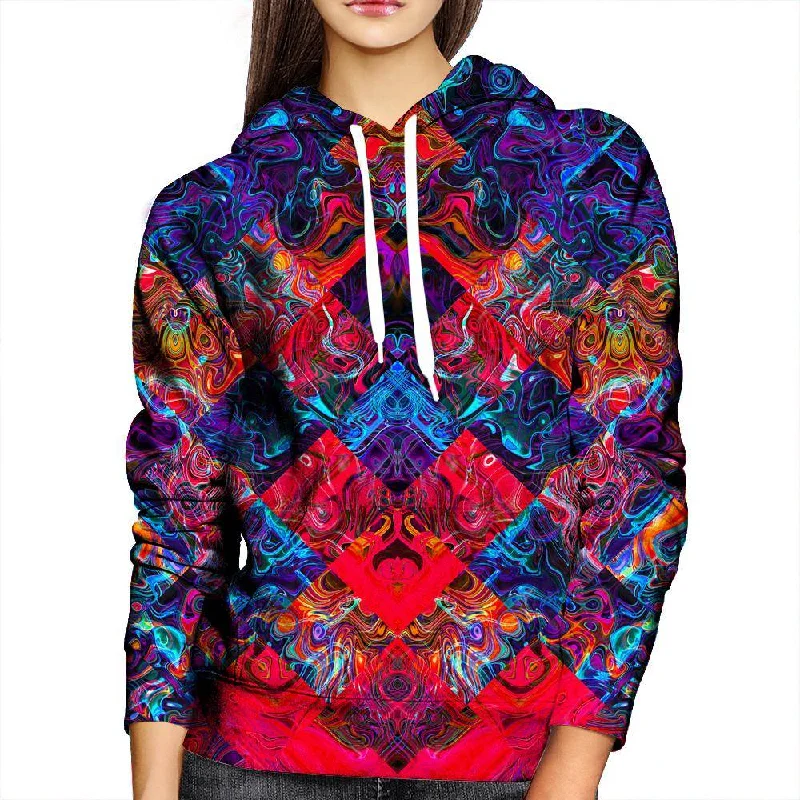 Unexplained Womens Hoodie Hoodie with Hem Detail Decorative Unique