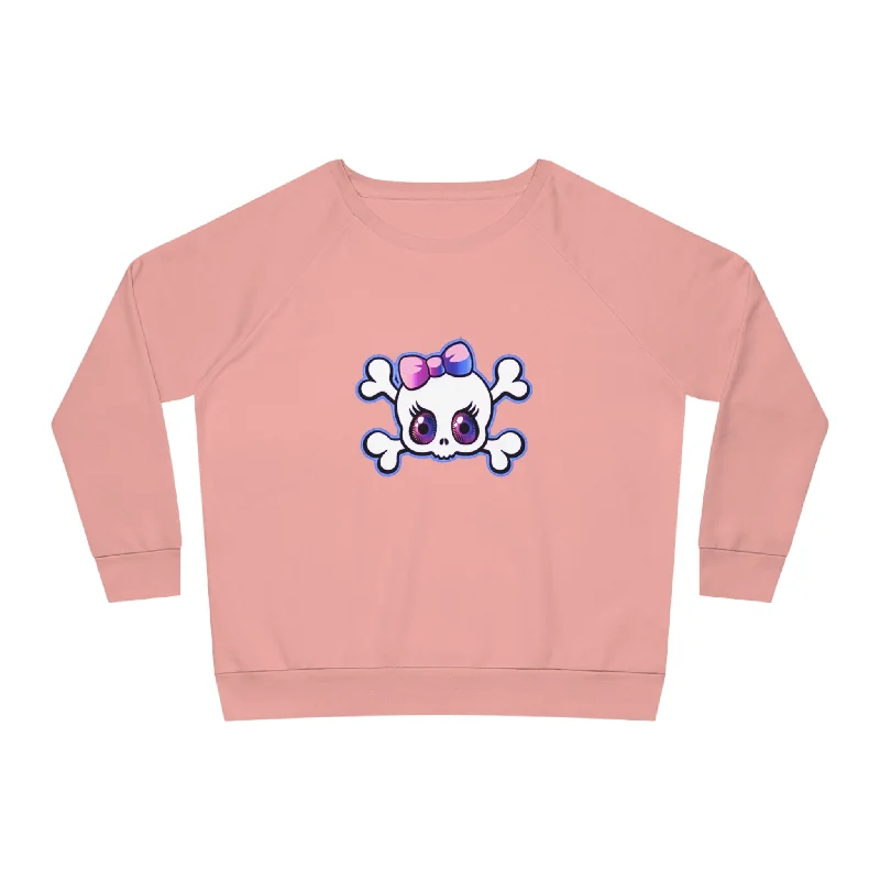 Women's Dazzler Relaxed Fit Sweatshirt Hoodie with Puffed Sleeves Voluminous Trendy