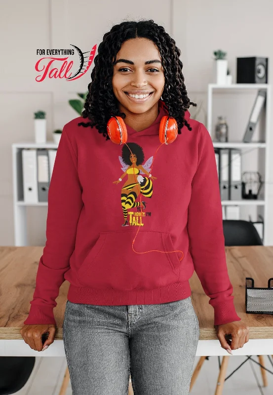 Yes Honey I'm Tall Graphic Women Hoodie Hoodie with Drawcord Adjustable Secure