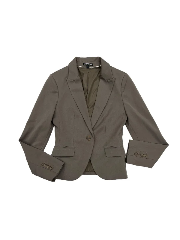 Blazer By Express In Brown, Size: 0