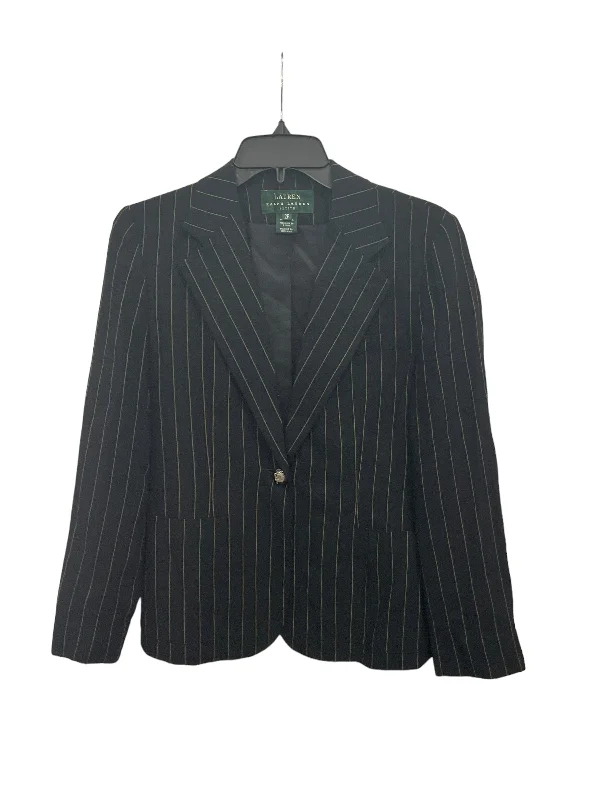 Blazer By Lauren By Ralph Lauren In Striped Pattern, Size: Petite   S