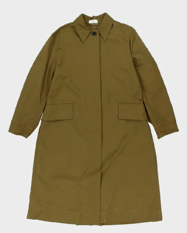 Babaton Khaki Trench Coat - M Classic Long Plaid Trench