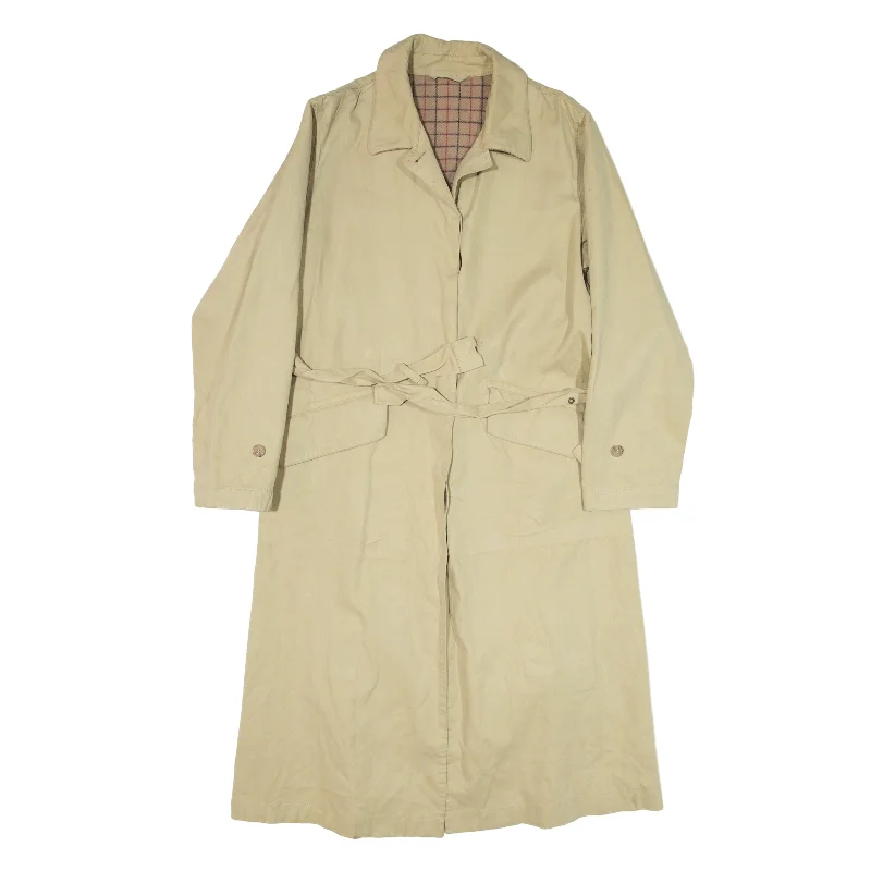 BARBOUR Trench Coat Beige Womens UK 12 Warm Double-Breasted Trench
