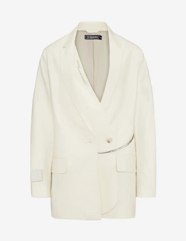 Double Lapel Blazer Women's Trench Blazer