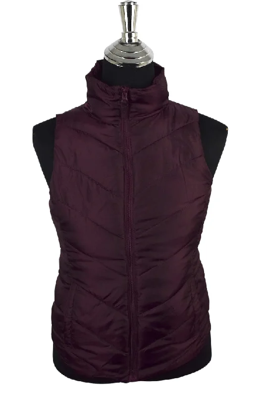 Maroon Puffer Vest