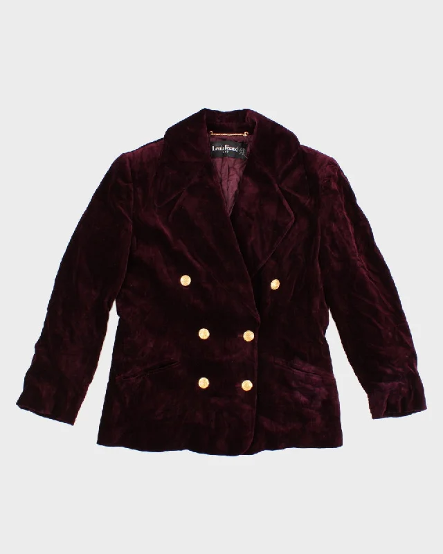 Vintage 90s Louis Feraud Velvet Blazer - M Fashion Women's Blazer