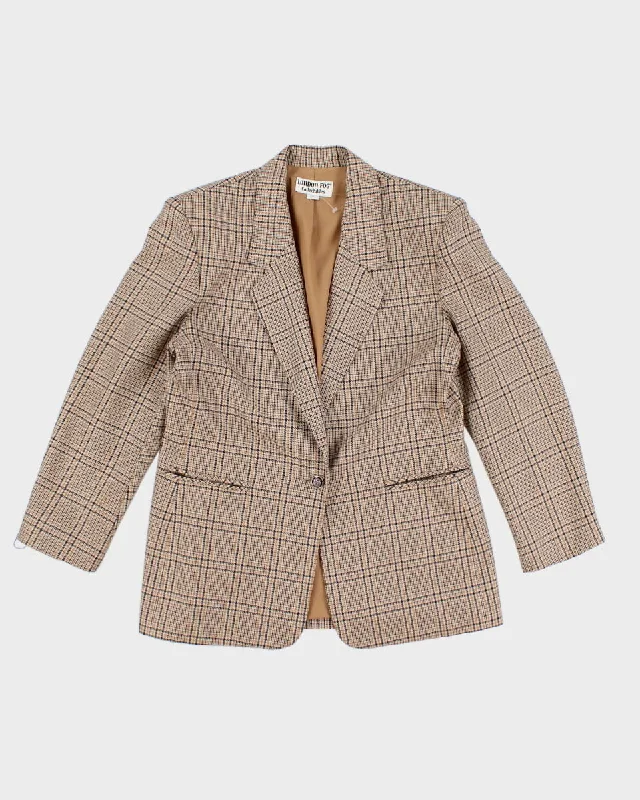 Vintage London Fog Wool Blend Blazer - M Silk Women's Blazer