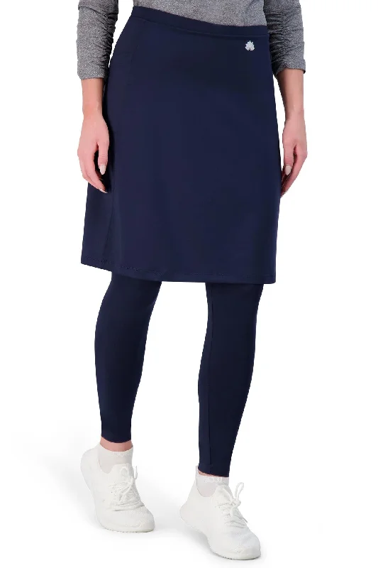 Ankle Fit Snoga Athletic Skirt in Navy Blazer Women's Designer Suit