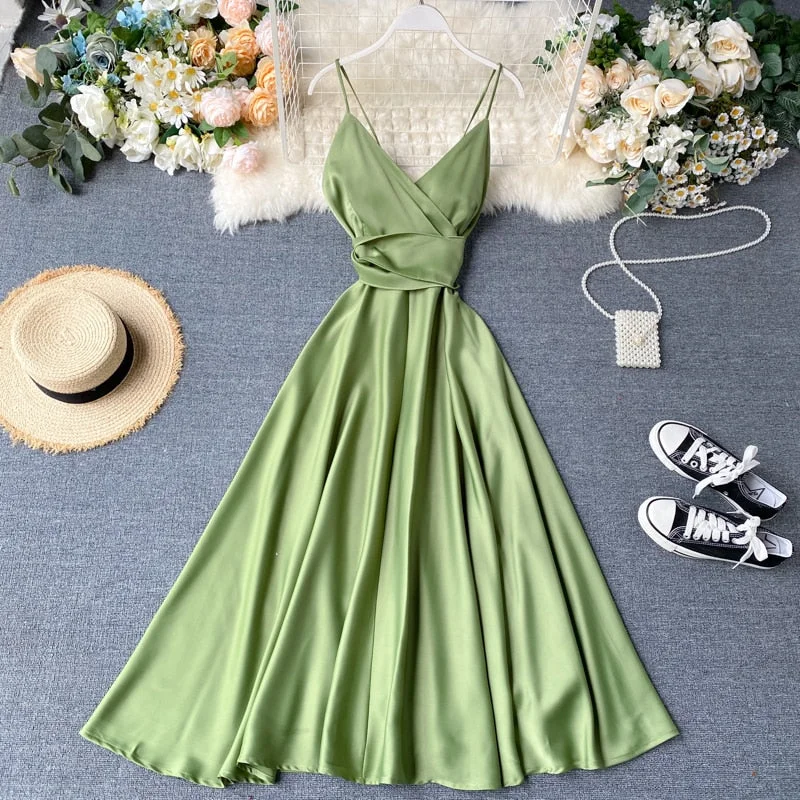 Boho Slim V Neck Summer bandage backless Maxi Long Dress Women Casual spaghetti strap Party Beach Holiday elegant tunic dress Tunics Yoga stretchy Boho Slim V Neck Summer bandage backless Maxi Long Dress Women Casual spaghetti strap Party Beach Holiday elegant tunic dress Tunics Yoga stretchy