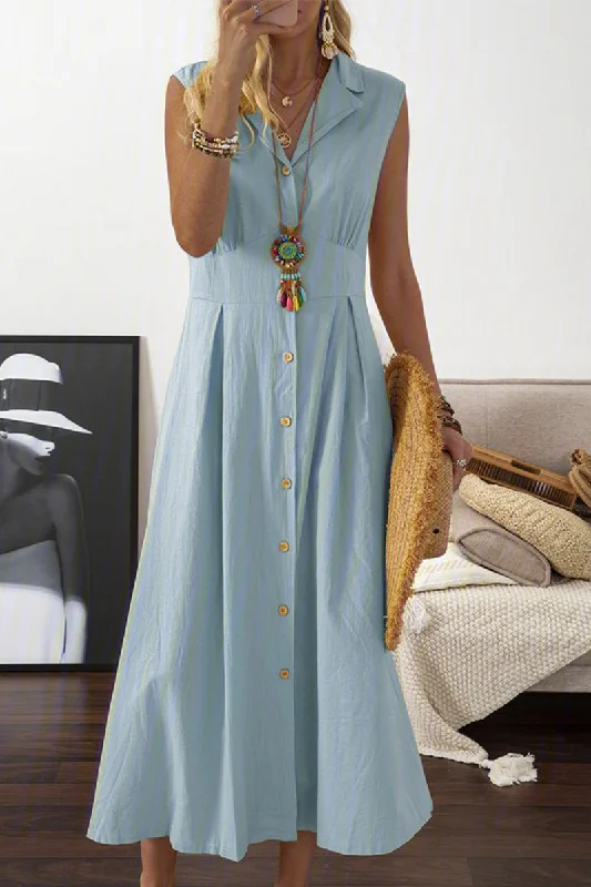 Casual Solid Split Joint Turndown Collar Waist Skirt Dresses(4 colors) Tunics Silk luxurious Casual Solid Split Joint Turndown Collar Waist Skirt Dresses(4 colors) Tunics Silk luxurious