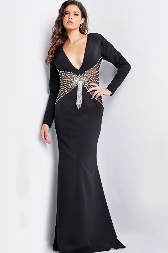 Jovani -26317 Beaded Waist Evening Mermaid Dress Tunics Recommended stylist