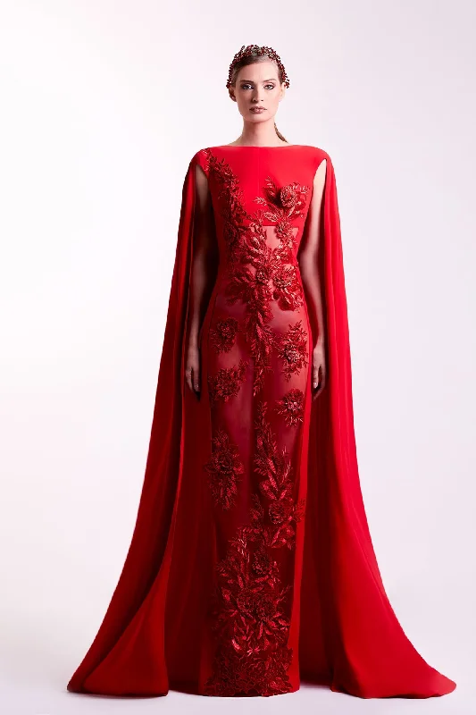 Lace dress with cape Tunics Seasonal trendy