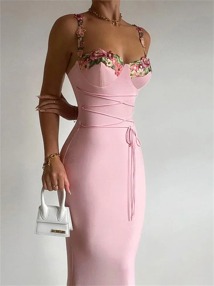 Malak Romantic Long Dress Tunics Chinos classic