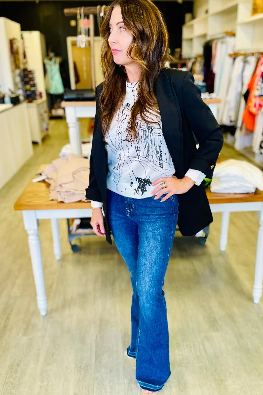 The Amalfi 3/4 Sleeve Blazer Women's Party Jacket
