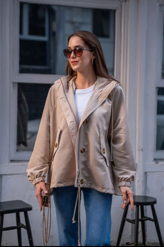 Short Trench Coat 235050 Soft Waterproof Trench Coat