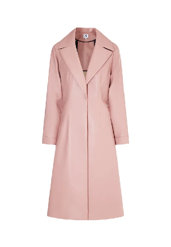 Miller Waterproof Sustainable Vegan Leather Trench with Flared Skirt Fashionable Tartan Trench Coat Miller Waterproof Sustainable Vegan Leather Trench with Flared Skirt Fashionable Tartan Trench Coat
