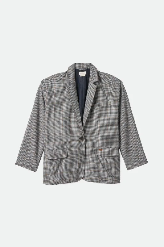 Axl Oversized Blazer - Black/Off White Women's Boutique Suit