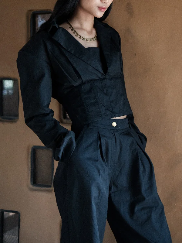 Black Milano Blazer Women's Unique Blazer