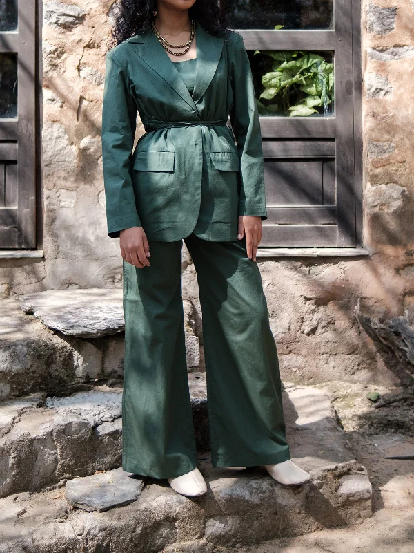 Deep Green Cambridge Blazer Women's Luxurious Jacket