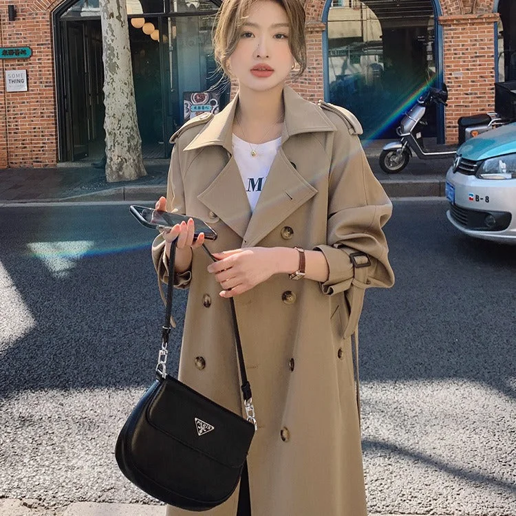 Lunivop frat outfits Trench Coat for Women 2024 New Spring and Autumn Mid-Length Korean Style British Style Khaki Early Autumn Coat Stylish Plaid Trench Design Lunivop frat outfits Trench Coat for Women 2024 New Spring and Autumn Mid-Length Korean Style British Style Khaki Early Autumn Coat Stylish Plaid Trench Design