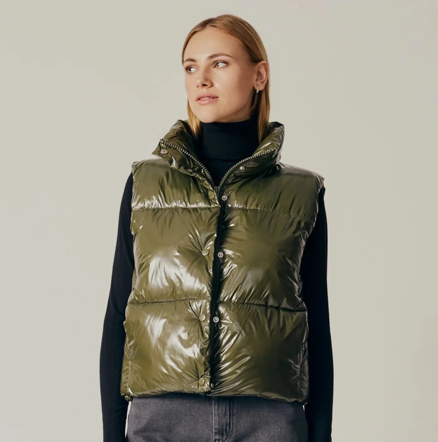 Marmi Puffer Vest | Army Green