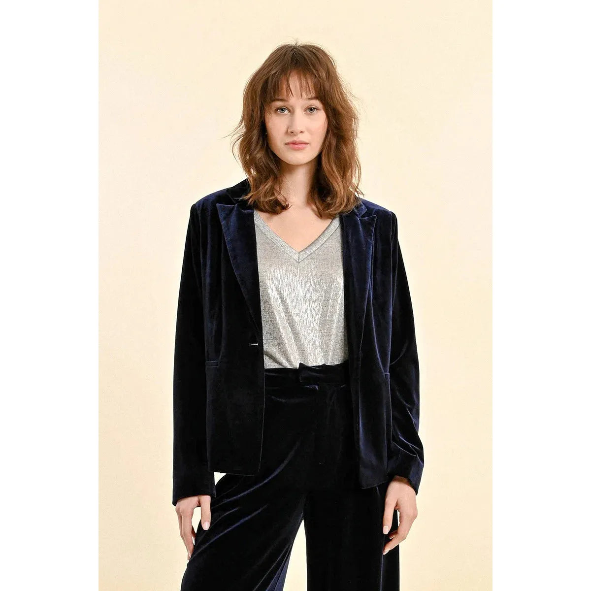 Molly Bracken Velvet Blazer Women's Warm Suit