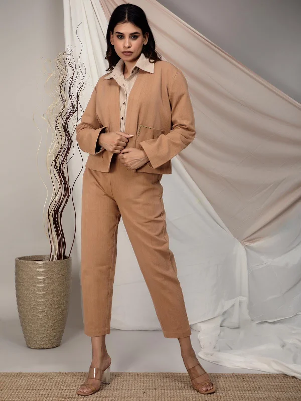 Naturally Dyed Brown Blazer Women's Fashion Blazer