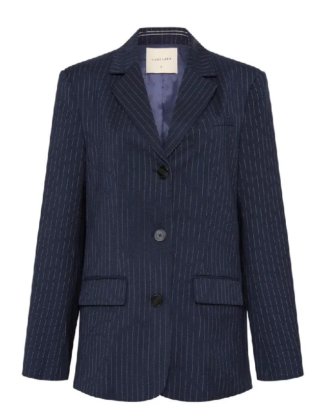 Bailey Pinstripe Blazer Women's Custom Jacket