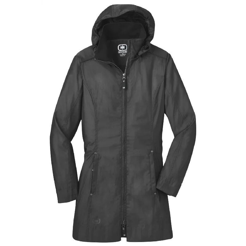 OGIO Women's Asphalt Quarry Trench Classic Khaki Trench Coat