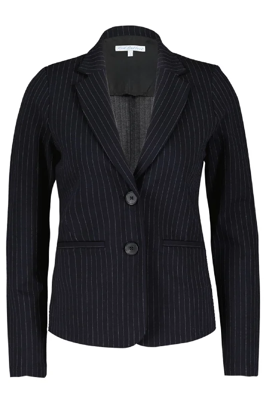 Red Button SRB4367 Blazer Babs Punta Pinstripe Black Women's Short Blazer