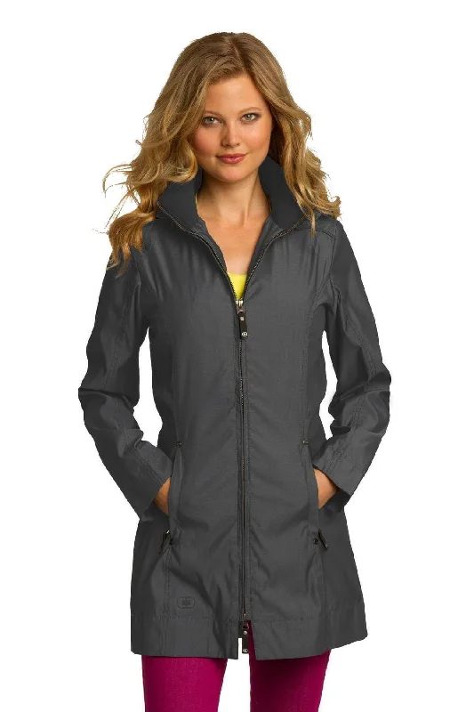 OGIO Ladies Quarry Trench. LOG505 Stylish Faux Leather Trench