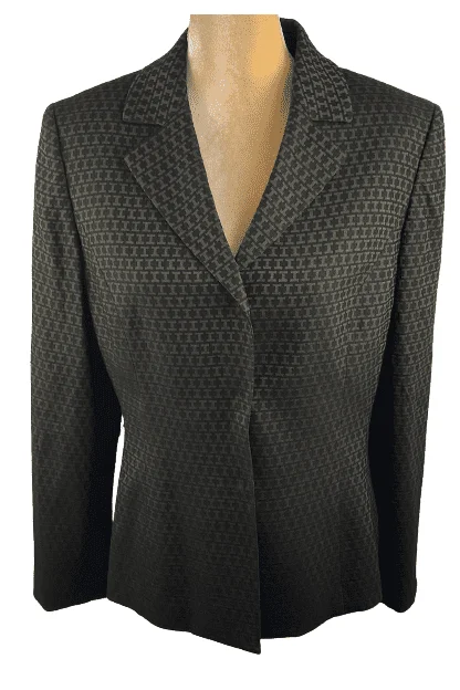 Tahari by Arthur S. Levine women's green and black blazer size 12 Women's Classic Blazer